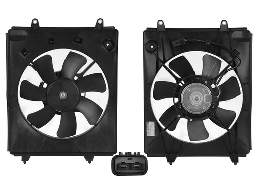 [218-1303-17] MOTOVENTILADOR HD CR-V 15-16 L4 2.4L P/AA SENCILLO COMPLETO 2 PINES KF