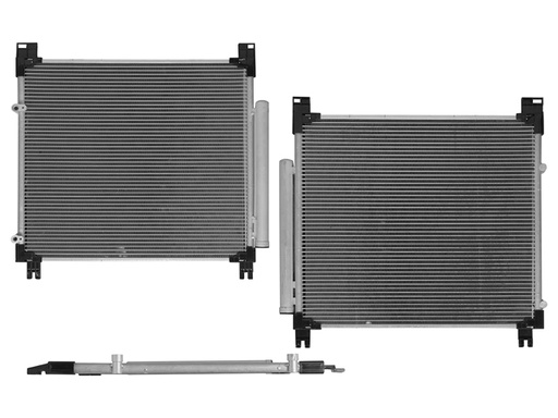 [228-3007-02] CONDENSADOR TY HILUX 16-26 L4 2.7 LTS AUT/STD C/SECADOR TOMA LINEAL 23 1/4x20x16MM ALUM SOLD POLAR