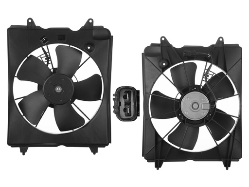 [218-1303-11] MOTOVENTILADOR HD CR-V 10-16 L4 2.4L P/RAD SENCILLO COMPLETO 2 PINES KF/CN