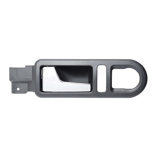 [012-3102-03] MANIJA INTERIOR VW BEETLE 98-11  CON HOYO PARA SEGURO Y CONTROL ESPEJO NEGRA/CROMO PLASTICO HUSHAN Izquierdo Delantera  