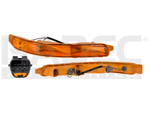 [013-0604-02] CUARTO FRONTAL CV AVEO 04-06 4 PUERTAS/04-08 5 PUERTAS AMBAR C/FOCO DEPO DER