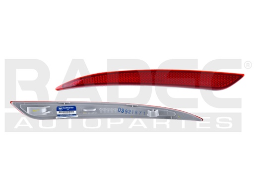 [013-1221-13] CUARTO REFLEJANTE TRASERO FD FUSION 13-16 DEPO IZQ