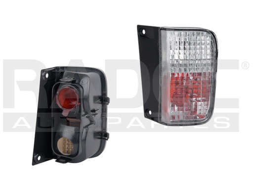 [013-2607-03] CUARTO TRASERO RN TRAFIC 07-14 BLANCO/ROJO S/FOCO DEPO IZQ