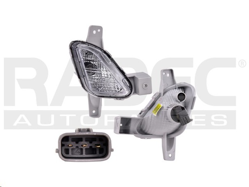 [013-3403-10] CUARTO FRONTAL HY SONATA GL/GLS/LIMITED/SE/SEL 18-19 C/LUZ DE DIA C/FOCO DEPO DER