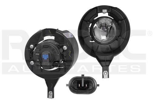 [015-2307-03] FARO NIEBLA NS FRONTIER 05-10 P/DEFENSA CROMADA C/FOCO DEPO IZQ