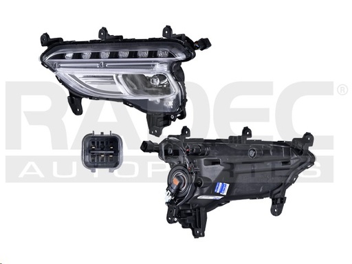 [015-3404-03] FARO NIEBLA HY SANTA FE SPORT 17-18 C/LUZ DE DIA C/FOCO DEPO IZQ