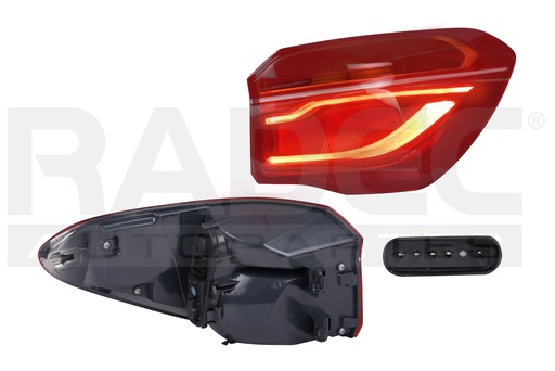 [017-0318-08] CALAVERA EXTERIOR BW X1 16-19 C/LEDS DEPO DER