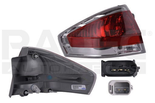 [017-1219-51] CALAVERA FD FOCUS COUPE 09-10/4 PUERTAS 09-11 AMERICANO C/FOCO DEPO IZQ