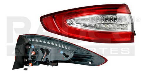 [017-1221-11] CALAVERA EXTERIOR FD FUSION S/SE 13-16 C/LEDS DEPO IZQ