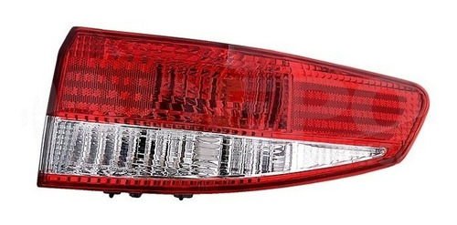 [017-1301-12] CALAVERA EXTERIOR HONDA ACCORD 03-04 4 PUERTAS BLANCO/ROJO S/FOCO DEPO DER