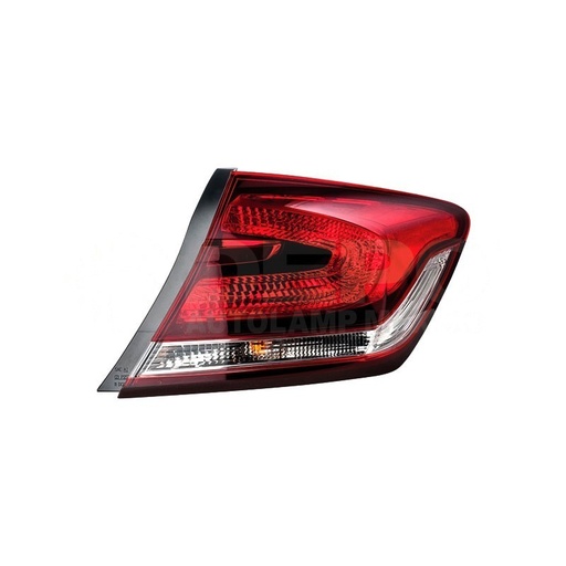 [017-1302-80] CALAVERA EXTERIOR HD CIVIC 13 4 PUERTAS C/FOCO DEPO DER