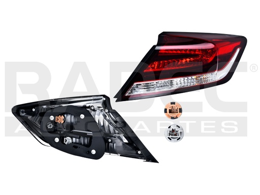 [017-1302-94] CALAVERA HD CIVIC 14-15 2 PUERTAS C/FOCO DEPO DER