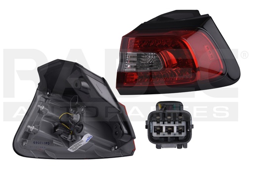 [017-1601-14] CALAVERA EXTERIOR JP CHEROKEE 14-18 C/FOCO C/LEDS DEPO DER