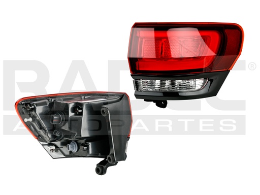 [017-1605-24] CALAVERA EXTERIOR JP GRAND CHEROKEE 14-20 FILO NEGRO C/LEDS DEPO DER