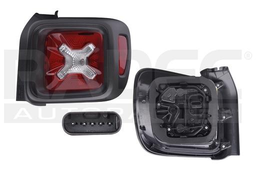 [017-1613-00] CALAVERA JP RENEGADE 17-22 FILO NEGRO C/LEDS DEPO DER