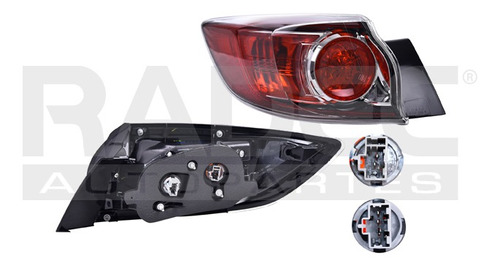 [017-1901-35] CALAVERA EXTERIOR MZ 3 11-13 5 PUERTAS C/FOCO DEPO IZQ