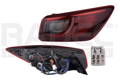 [017-1923-06] CALAVERA EXTERIOR MZ CX3 16-23 C/FOCOS DEPO DER