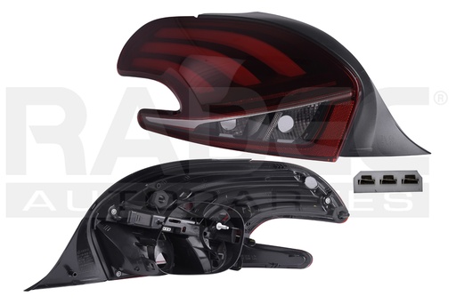 [017-2411-03] CALAVERA PG 208 ALLURE 17-21 5 PUERTAS C/LEDS DEPO IZQ