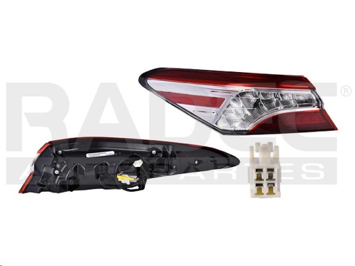 [017-3002-79] CALAVERA EXTERIOR TY CAMRY XLE/XLE NAVI/HYBRID 18-20 C/LEDS DEPO IZQ
