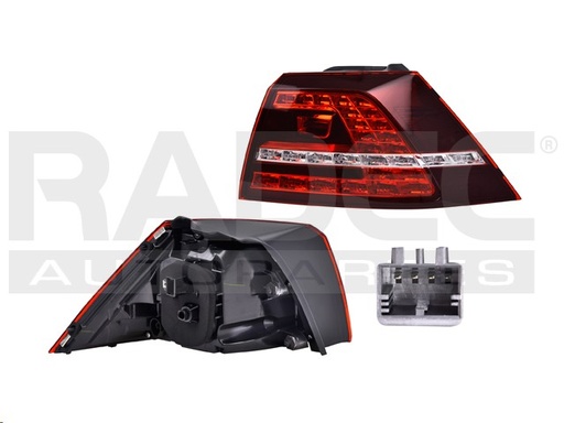 [017-3111-38] CALAVERA EXTERIOR VW GOLF GTI 15-17 C/LEDS DEPO DER