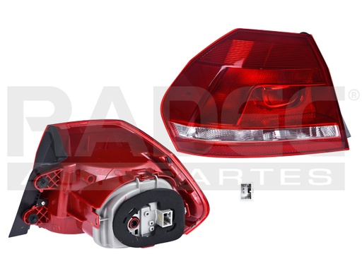 [017-3114-25] CALAVERA EXTERIOR VW PASSAT 12-15 C/LEDS DEPO IZQ