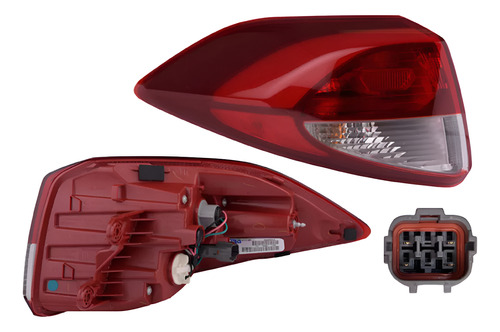 [017-3412-07] CALAVERA EXTERIOR HY TUCSON 16-18 P/FOCO S/LEDS C/FOCO DEPO IZQ