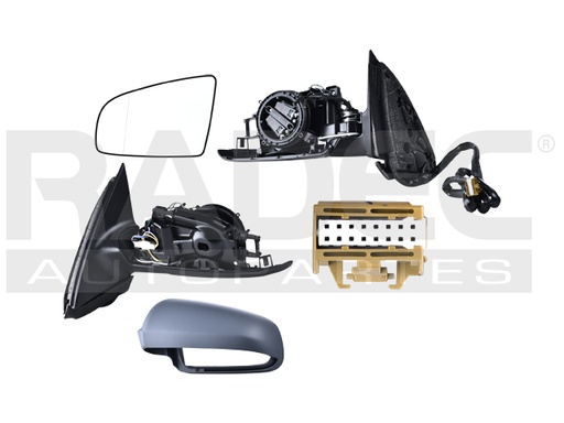 [018-0202-03] ESPEJO AD A4 00-07 ELECTRICO ABATIBLE C/DESEMPANANTE C/MEMORIA P/PINTAR LIMITED/ELITE/AVANT/TRENDY/LUXURY/CABRIO/S/BASE IZQ