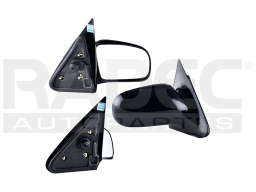 [018-0611-08] ESPEJO CV CAVALIER 95-05 MANUAL C/BASE NEGRO RS/Z24/SE/GT/BASE/LS L4 4 CILINDROS 2.2L 2 PUERTAS DER