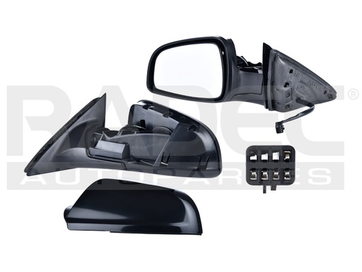 [018-0630-15] ESPEJO CV MALIBU 08-12 ELECTRICO C/DESENPANANTE P/PINTAR 5 PINES XR/XE/HYBRID/LTZ/BASE/LS/LT L4/V6 4/6 CILINDROS 2.2/3.5L 4 PUERTAS IZQ