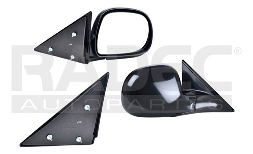 [018-0635-18] ESPEJO CV S-10/BLAZER/SONOMA/BRAVADA 95-97 MANUAL NEGRO MATE GV ZR2/ENVOY/SLS/SS/BASE/LS/LT/SL/SLE/SLT DER