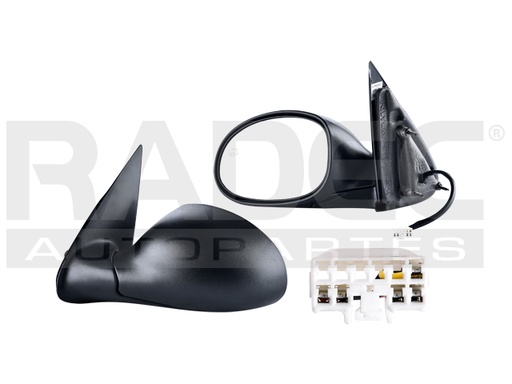 [018-0712-03] ESPEJO CR PT CRUISER 01-05 ELECTRICO C/DESENPANANTE CORRUGADO PINES GT/LIMITED/TOURING/BASE L4 4 CILINDROS 2.4L 4 PUERTAS IZQ
