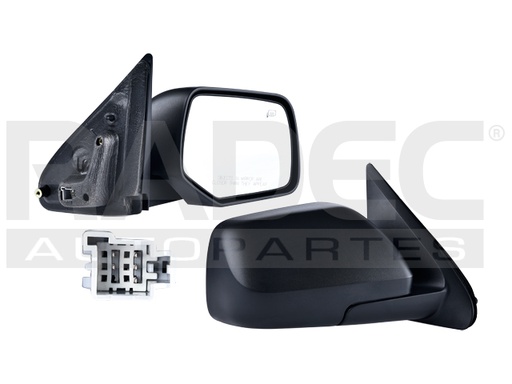 [018-1209-06] ESPEJO FD ESCAPE 08-11 ELECTRICO C/DESENPANANTE CORRUGADO 5 PINES PREMIER/HYBRID/LIMITED/XLS/BASE/XLT L4/V6 4/6CILINDROS 2.5/3.0L 4 PUERTAS DER