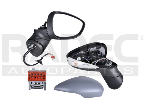 [018-1217-22] ESPEJO FD FIESTA 11-19 ELECTRICO C/DIRECCIONAL 5 PINES 4/5 PUERTAS DER