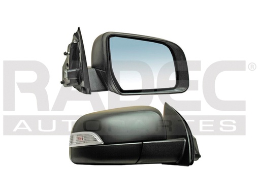 [018-1230-50] ESPEJO FD RANGER 13-20 ELECTRICO C/DIRECCIONAL CORRUGADO 5 PINES BASE/XL L4 4 CILINDROS 2.3/2.5L 4 PUERTAS DER