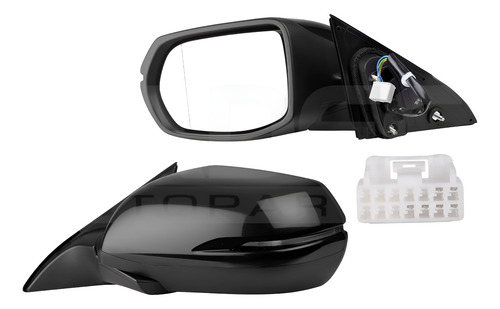 [018-1313-09] ESPEJO HD HR-V 16-22 ELECTRICO C/DESENPANANTE C/DIRECCIONAL P/PINTAR 6 PINES BASE L4 4 CILINDROS 2.0L 5 PUERTAS IZQ