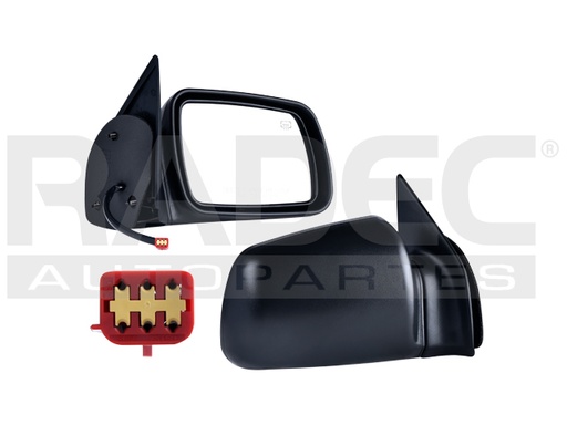 [018-1605-26] ESPEJO JP GRAND CHEROKEE 93-95 ELECTRICO C/DESENPANANTE CORRUGADO 5 PINES V/SE/ORVIS/LAREDO/LIMITED V6/V8 6/8CILINDROS 4.2/5.2L 4 PUERTAS DER