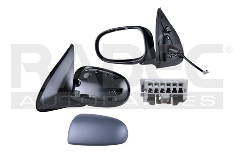 [018-2301-01] ESPEJO NS ALMERA 01-05 ELECTRICO P/PINTAR  3 PINES COMFORT/CONVENIENT L4 4 CILINDROS 1.8L 5 PUERTAS IZQ