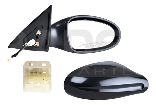 [018-2302-08] ESPEJO NS ALTIMA 02-04 ELECTRICO P/PINTAR 3 PINES SE-R/S/SL/SE/BASE DER