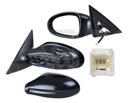 [018-2302-09] ESPEJO NS ALTIMA 02-04 ELECTRICO P/PINTAR 3 PINES SE-R/S/SL/SE/BASE IZQ