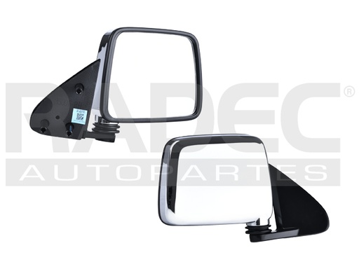 [018-2305-00] ESPEJO NS D21 94-08 MANUAL CROMADO E/LE/XE/SE/BASE L4/V6 4/6CILINDROS 2.3/2.4/2.6/3.0L 2/4 PUERTAS DER