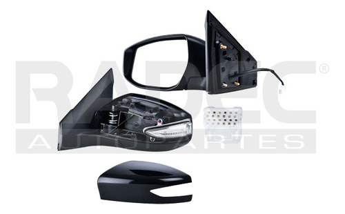 [018-2316-41] ESPEJO NS SENTRA 17-19 ELECTRICO C/DIRECCIONAL P/PINTAR 5 PINES SENSE/ADVANCE/SV/S/SL/SR L4 4CILINDROS 1.8L 4 PUERTAS IZQ