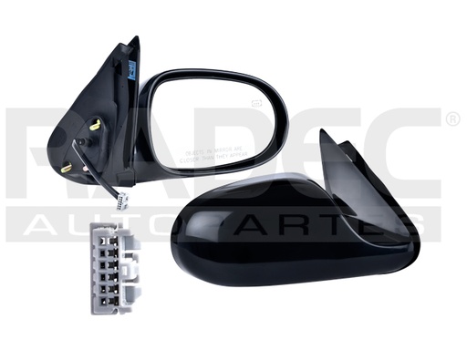 [018-2316-42] ESPEJO NS SENTRA 01-06 ELECTRICO C/DESENPANANTE P/PINTAR 5 PINES V/CA/SE-R/XE/GXE L4 4CILINDROS 2.0L 4 PUERTAS DER