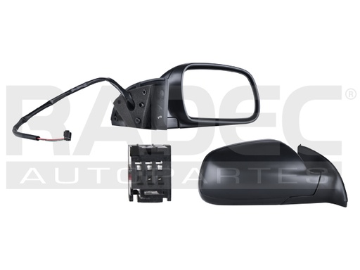 [018-2404-02] ESPEJO PG 307 01-05 ELECTRICO C/DESEMPANANTE P/PINTAR 5 PINES 2.0 16V/1.6 16V/HDI 1.4/1.4 16V/1.4/HDI 2.0 DER