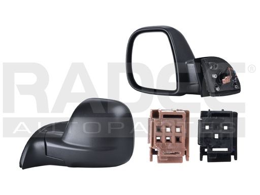 [018-2407-15] ESPEJO PG PARTNER 13-19 ELECTRICO C/DESENPANANTE CORRUGADO 5 PINES ELECTRIC/VTI 1.6 95/VTI 1.6 120/HDI 1.6 90/HDI 1.6 75/HDI 1.6 115/HDI 1.6 110/1.6 IZQ