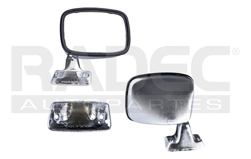 [018-3010-05] ESPEJO TY PICK UP 79-83 MANUAL CORRUGADO CROMADO (U.T.P) IZQ