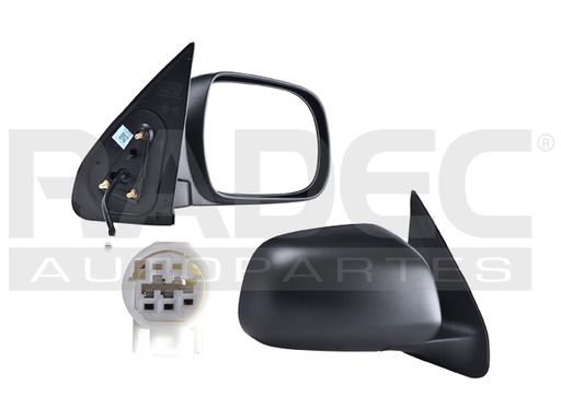 [018-3015-04] ESPEJO TY TACOMA 05-11 ELECTRICO CORRUGADO 3 PINES X-RUNNER/PRE RUNNER/BASE L4/V6 4/6CILINDROS 2.7/4.0L 2/4 PUERTAS DER