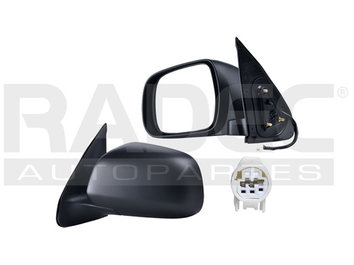 [018-3015-05] ESPEJO TY TACOMA 05-11 ELECTRICO CORRUGADO 3 PINES X-RUNNER/PRE RUNNER/BASE L4/V6 4/6CILINDROS 2.7/4.0L 2/4 PUERTAS IZQ
