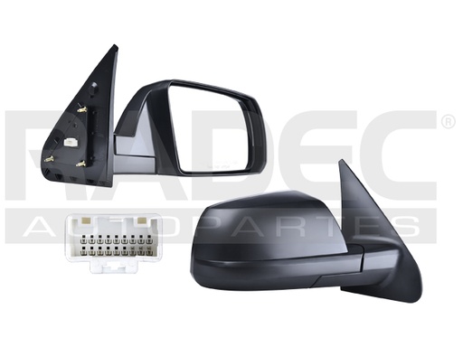 [018-3017-10] ESPEJO TY TUNDRA 07-13 ELECTRICO CORRUGADO NEGRO 3 PINES SR5 DER