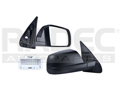 [018-3017-28] ESPEJO TY TUNDRA 14-21 ELECTRICO C/DESEMPANANTE CORRUGADO SR/V/PLATINUM/SR5/LIMITED DER