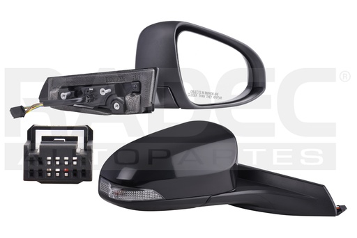 [018-3030-04] ESPEJO TY CH-R 18-20 ELECTRICO C/DESEMPANANTE C/DIRECCIONAL P/PINTAR 7 PINES BASE/LE/LIMITED/SPORT/PREMIUM L4 4CILINDROS 2.0L 5 PUERTAS DER